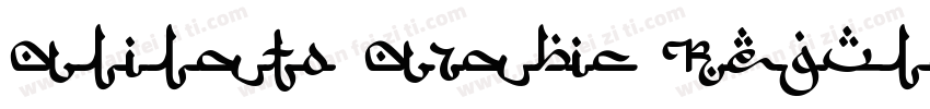 Alilato Arabic Regular字体转换